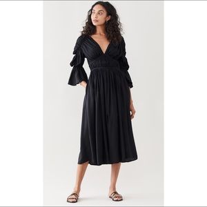 Cult Gaia Silk Anysia Dress - Black, Size Large
